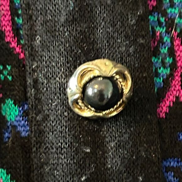 Vintage Faux Cardigan Floral Sweater from Cricket Lane - Size L - Picture 3 of 9